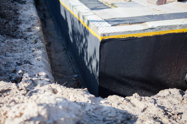 Residential Interior Drainage System installation at a Royal Oak, MI home by SJ Waterproofing Pros